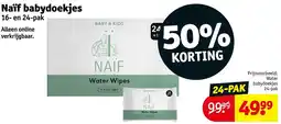 Kruidvat Naïf babydoekjes aanbieding