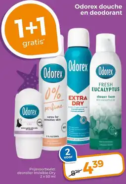Trekpleister Odorex douche en deodorant aanbieding