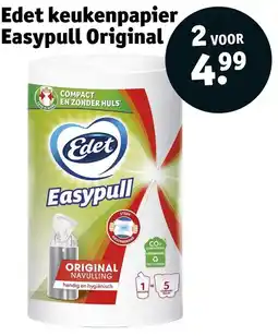 Kruidvat Edet keukenpapier Easypull Original aanbieding