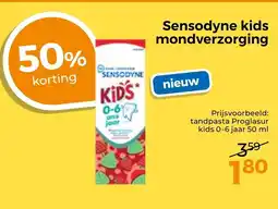 Trekpleister Sensodyne kids mondverzorging aanbieding