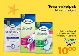 Trekpleister Tena enkelpak aanbieding