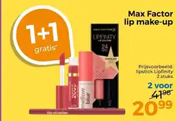 Trekpleister Max factor lip make-up aanbieding