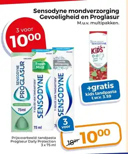 Trekpleister Sensodyne mondverzorging gevoeligheid en proglasur aanbieding