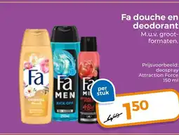 Trekpleister Fa douche en deodorant aanbieding