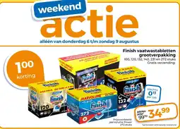 Trekpleister Finish vaatwastabletten grootverpakking aanbieding