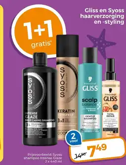 Trekpleister Gliss en syoss haarverzorging aanbieding