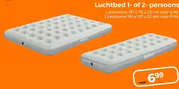Trekpleister Luchtbed 1- of 2- persoons aanbieding