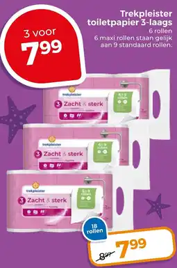 Trekpleister Trekpleister toiletpapier 3-laags aanbieding