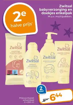 Trekpleister Zwitsal babyverzorging en doekjes enkelpak aanbieding