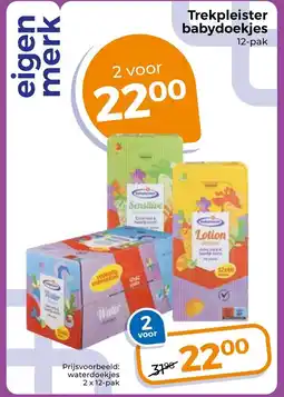 Trekpleister Trekpleister babydoekjes aanbieding