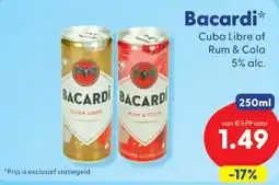 Die Grenze Bacardi Cuba Libre of Rum & Cola aanbieding