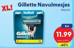 Die Grenze Gillette Navulmesjes Mach3 aanbieding