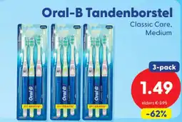 Die Grenze Oral-B Tandenborstel Classic Care, Medium aanbieding