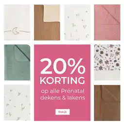 Prenatal Prénatal dekens & lakens aanbieding