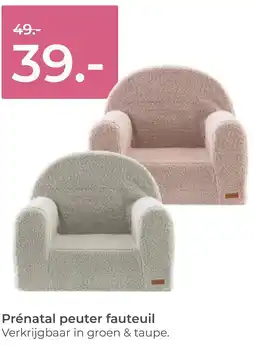 Prenatal Prénatal peuter fauteuil aanbieding