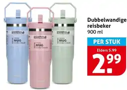 Hoogvliet Dubbelwandige reisbeker aanbieding