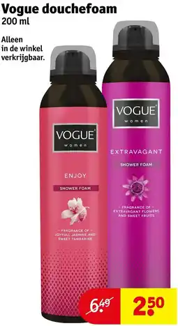 Kruidvat Vogue douchefoam aanbieding
