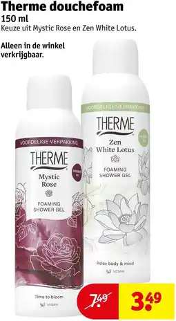 Kruidvat Therme douchefoam aanbieding