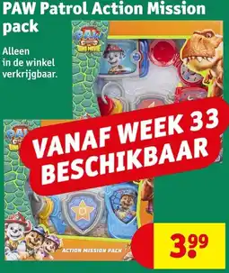 Kruidvat PAW Patrol Action Mission pack aanbieding