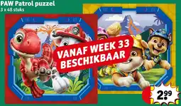 Kruidvat PAW Patrol puzzel aanbieding