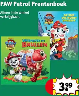 Kruidvat PAW Patrol Prentenboek aanbieding