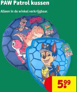 Kruidvat PAW Patrol kussen aanbieding