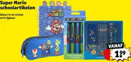 Kruidvat Super Mario schoolartikelen aanbieding