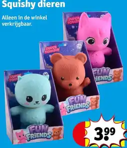 Kruidvat Squishy dieren aanbieding