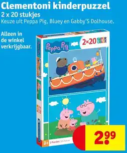 Kruidvat Clementoni kinderpuzzel aanbieding