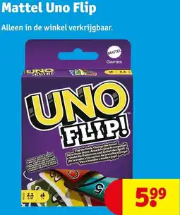 Kruidvat Mattel Uno Flip aanbieding