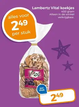 Trekpleister Lambertz vital koekjes aanbieding