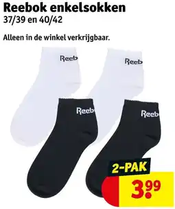 Kruidvat Reebok enkelsokken aanbieding