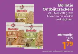 Trekpleister Bolletje ontbijtcrackers aanbieding