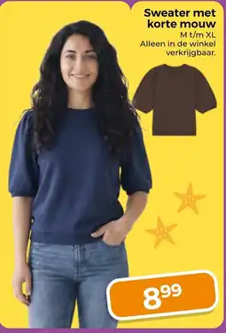 Trekpleister Sweater met korte mouw aanbieding