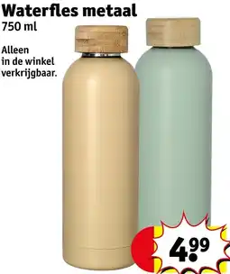 Kruidvat Waterfles metaal aanbieding