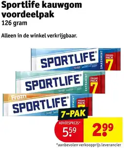 Kruidvat Sportlife kauwgom voordeelpak aanbieding