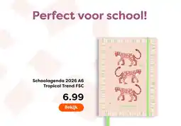 The Read Shop Schoolagenda 2026 A6 Tropical Trend FSC aanbieding