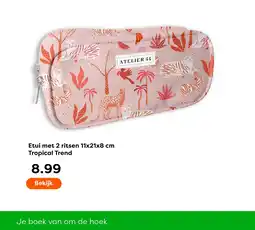 The Read Shop Etui met 2 ritsen aanbieding