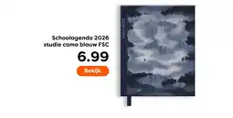 The Read Shop Schoolagenda 2026 studie camo blauw FSC aanbieding