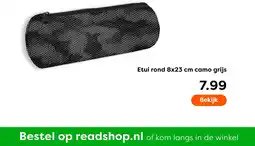 The Read Shop Etui rond camo grijs aanbieding