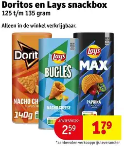 Kruidvat Doritos en Lays snackbox aanbieding