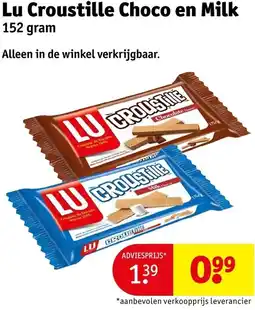 Kruidvat Lu Croustille Choco en Milk aanbieding