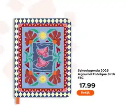 The Read Shop Schoolagenda 2026 A-journal Fabrique Birds FSC aanbieding