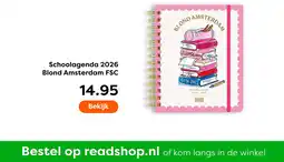 The Read Shop Schoolagenda 2026 Blond Amsterdam FSC aanbieding