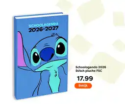 The Read Shop Schoolagenda 2026 Stitch pluche FSC aanbieding