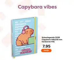 The Read Shop Schoolagenda 2026 Capybara hardcover FSC aanbieding