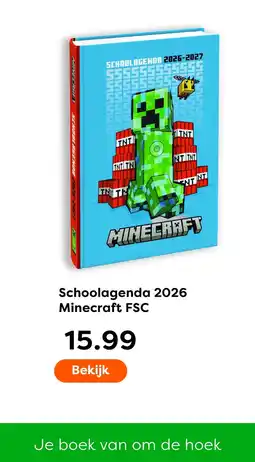 The Read Shop Schoolagenda 2026 Minecraft FSC aanbieding