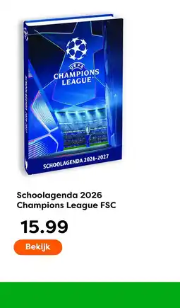 The Read Shop Schoolagenda 2026 Champions League FSC aanbieding