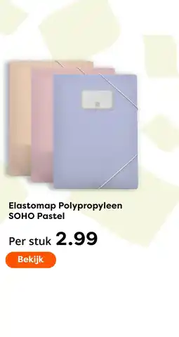 The Read Shop Elastomap Polypropyleen SOHO Pastel aanbieding