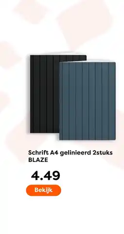 The Read Shop Schrift A4 gelinieerd BLAZE aanbieding